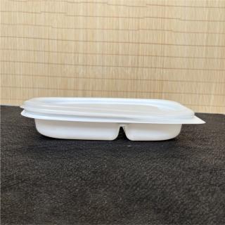 Disposable 4-compartment plastic tray/container (Rectangle)