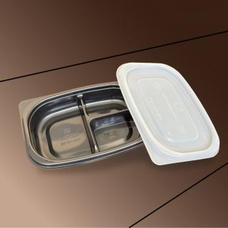 Disposable 3-Compartment Plastic Tray / Container (Rectangular)